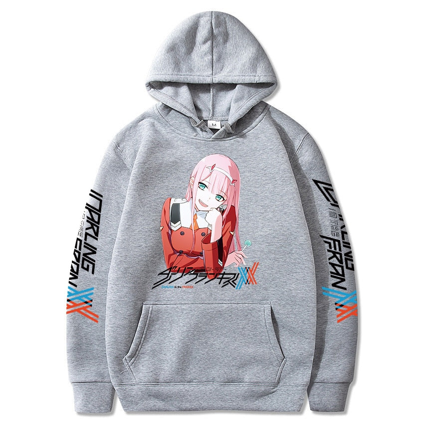 Darling in the Franxx Anime Harajuku Zero TWO Printed Long-sleeved Hoodies For Men/Women