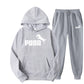 Spring Fleece Hoodies Two Piece Sets Puna Horse Tracksuit Men and Women Oversized Pullovers Sweatshirts + Long Pants Sports Suit