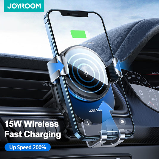Car Phone Holder 15W Fast Wireless Charger For iPhone 13 12 Pro Max Xiaomi Huawei Samsung S10  Fast Charging Mobile Phone Holder