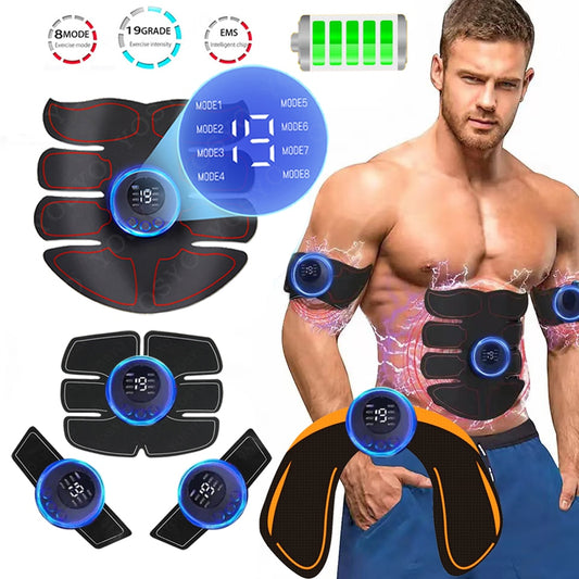 New Rechargable EMS Muscle Stimulator Electric Tens Puslse Massage Therapy Pain Relief  Digital Meridian Full Body Massager